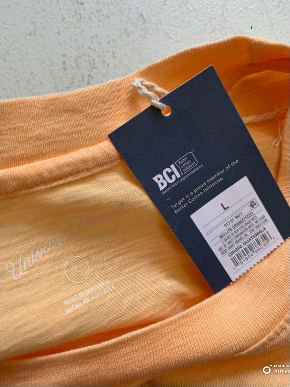 Universal Thread Mellow Orange Boxy Short Sleeve T-Shirt NWT 100% Cotton - Picture 7 of 12
